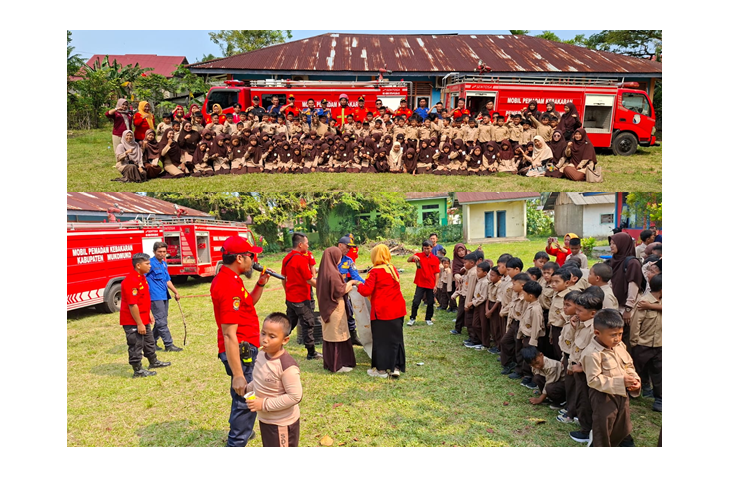 133 Siswa-Siswi SDIT Al-Fatih Mukomuko Ikuti Edukasi Pemadam Kebakaran, Belajar Cegah dan Tanggulangi Kebakaran